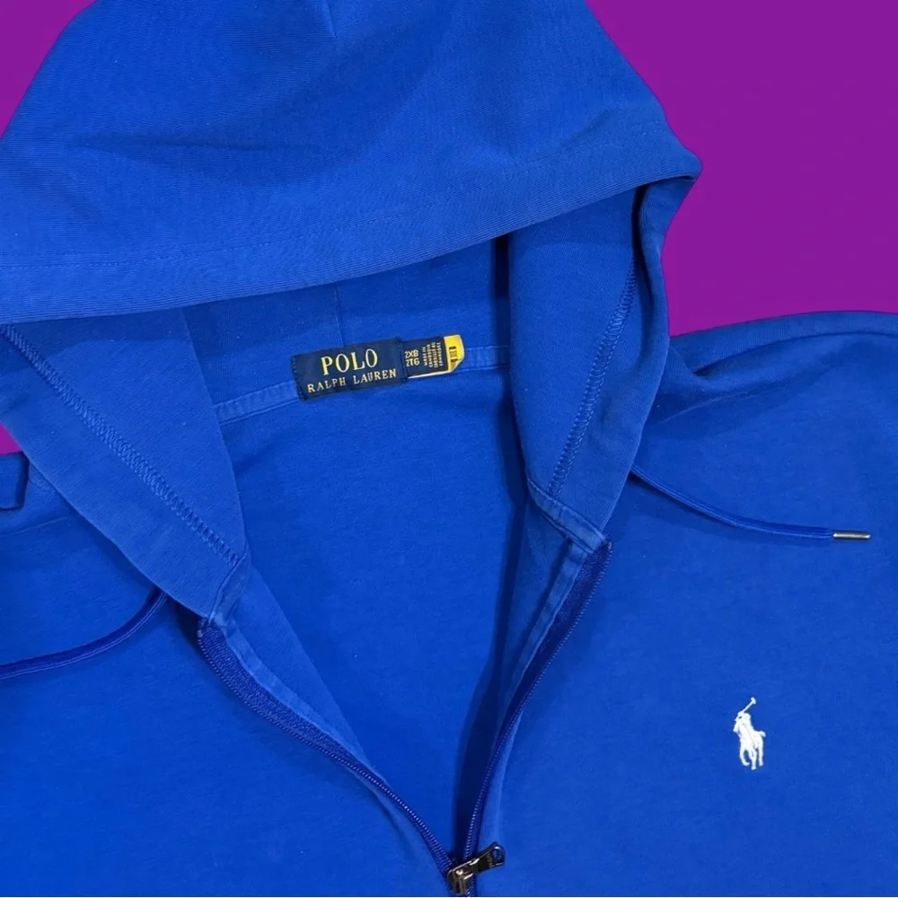 Polo Ralph Lauren Performance Zip-Up Hoodie (Blue)